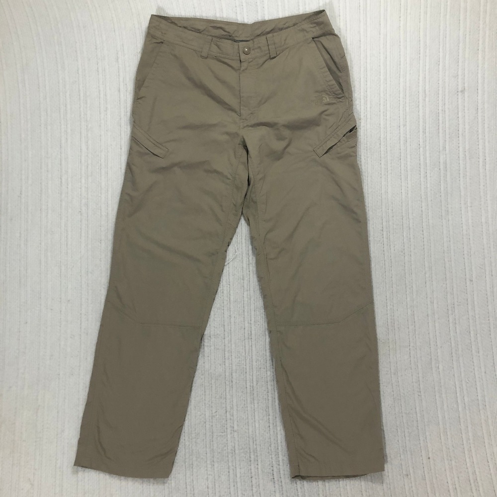 The North Face Mens Cargo Pants Khaki‎ Nylon Hiking Outdoor Size 36